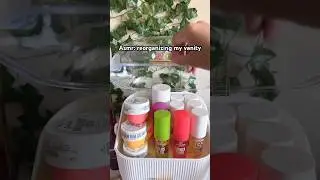 ASMR reorganizing my skincare vanity#skincare #asmr #organization #viralbeauty #preppygrwm #preppy