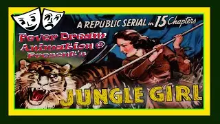 Jungle Girl #1941 Chapter 12  - Trapped 🎭 #colorized  #movie #cliffhanger  #serial 🍿📽️