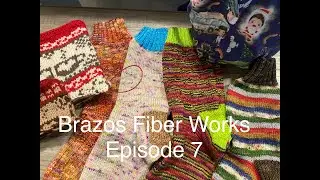 Brazos Fiber Works Episode 7. Lets talk knitting, spinning and holiday project.