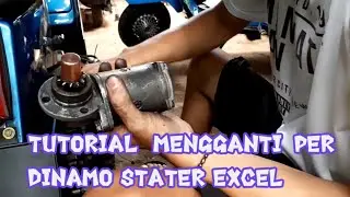 TUTORIAL MENGGANTI 'PER' DINAMO STATER VESPA EXCEL. #VESPA #SERVICE #VLOG