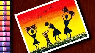 How To Draw Warli Art With Poster Colour | Warli Art | Step By Step For Beginners #youtubevideo