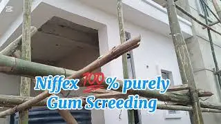 Exterior walls Niffex 💯% colours purely  gum screeding @ Akure in Ondo State Nigeria. 📞09169182313