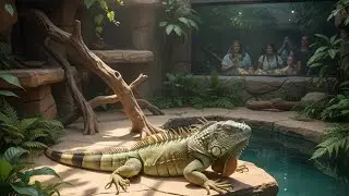 Reptile room tour, CUACA CERAH SAATNYA JEMUR IGUANA!!