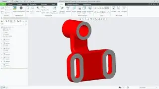 BEARING BRACKET modelling in CREO