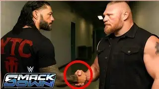 😱Brock Lesnar Return And Join CM Punk & Roman Reigns At Smackdown Highlights Today 👈