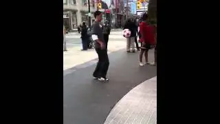 I finally juggled a ball after I broke my leg. I'M BACK