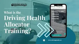 What is the Driving Health Allocator Training?