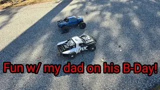 Fun w/ RC's & my dad on his B-Day 😎 #traxxas #arrma #cnhl 