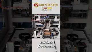 Automatic self-locking box forming machine/tray former #trayformer #boxformer #selflocking #shorts