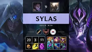 Sylas Mid vs Pantheon: Triple Kill, Legendary - KR Grandmaster Patch 14.19