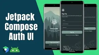 Welcome, Login, Signup Screen | Jetpack Compose UI | Speed Code