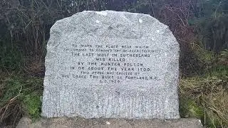 NC500. A Wolf Memorial Stone! Near Glen Loth.