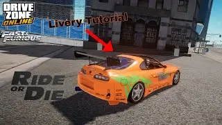 Toyota Supra mk4 from Fast and furios Livery tutorial | Drive zone online 