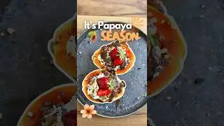 Papaya season baby 🧡 did you ever try papaya like this? 😍 #papaya #asmrsounds #papayabreakfast