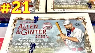 BIG NUMBERED ROOKIE AUTO!  2023 ALLEN & GINTER BASEBALL CARDS!  Top 40 Countdown
