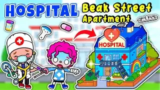 Beak Street Apartment: How to Make a Hospital  💖 | Toca Boca House Ideas 😍 |  Toca Life World