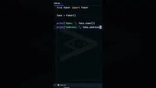 Python Generate Fake Name, Address, Email, Phone Number #python #faker