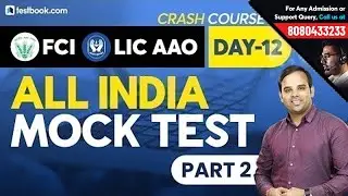 FCI 2019 | Live Reasoning Mock Test for LIC Exam Part 2 | Crack LIC AAO 2019 | Sachin Sir | 7:00 PM