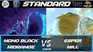 Mono Black Midrange VS Esper Mill  [MTG Standard Round 1]