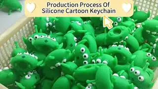 #keytags #Manufacturer cartoon rubber #Keychain#toystoryaliens#disneytoys#factorylife #customfactory