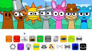INCREDIBOX SPRUNKI ✨🎲🎮🎧 ALL SPRUNKALICIOUS CHARACTERS (Normal & Horror) #shorts #incredibox #sprunki