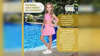Review: Conjunto Fitness Gin&aacute;stica Menina Top E Saia Shorts Have Fun