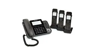 Panasonic Corded and Cordless Phone System w/Call Block