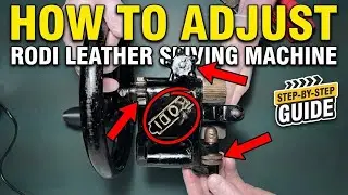 Rodi leather skiver, skiving machine - how to adjust