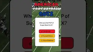 10 Question Next Level American Football Quiz.