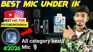 🔥Best Mic Under ₹1000 in India 🎙️ | Wireless & Wired Mic for YouTube & Reels Vlogging 2025 