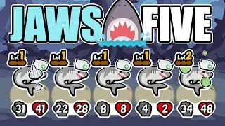 Jaws Five - Super Auto Pets - Full Shark Team