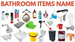 Bathroom Items Name, Bath items Name Hindi and English | Bath Articles | Bathroom things | Bath Item