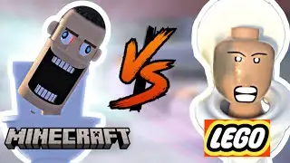 Skibidi Toilet MINECRAFT vs LEGO Side by Side Comparison