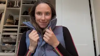 ASMR Tingly Sounds on my Puffer Vest 💜 (fabric scratching, over explaining, + tapping) 