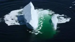 Iceberg breakup at Twillingate, Newfoundland &ndash; 2023 &ndash; 4K