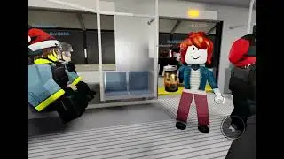 A very crowded train in Roblox…