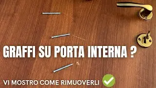 Come riparare un graffio su porta interna
