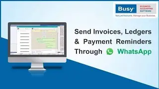 WhatsApp from BUSY accounting software - Hindi #SSEBUSY