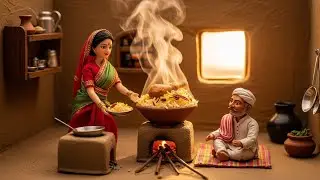 Miniature Doll Village Chicken Dum Biryani ASMR | Tiny Kitchen Indian Village Cooking | 