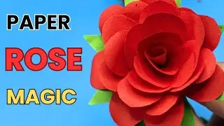 How to Make a Gorgeous Paper Rose | Easy DIY Flower Craft