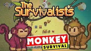 Survivalists! Demo Gameplay - Training Monkeys! Setting Up A Base!
