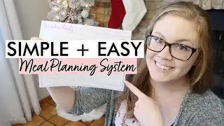 SUPER SIMPLE + EASY MEAL PLANNING SYSTEM 📅 || Monthly & Weekly Meal Planning System for Family of 5
