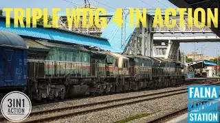 ABUROAD'S WDG 4 in Action || Indian Railways || Falna Railway Station 