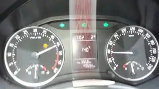 Octavia II 2.0 TDI CR 81 kW, 0 - 100 km/h, first attempt after chip