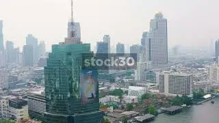 The CAT Telecom Building And The Lebua Hotel Building In Bangkok, Thailand
