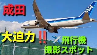 大迫力‼️成田空港近くの飛行機✈️撮影スポットに、寄り道🍀✨✈️飛行機、いっぱい📷️撮影しちゃいました😊