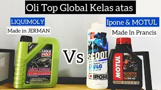 Oli liqui moly Molygen matic vs Ipone katana scoot matic | oli motor matic terbaik | Motul power le