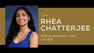 Intern Interview: Rhea Chatterjee, 2025 AI Summer Research Program