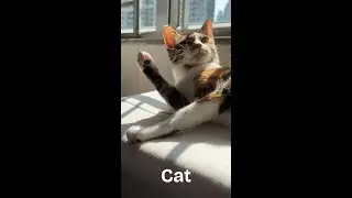 A cat cleaning itself