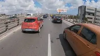 The normal madness on Tunisian roads.